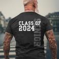 Senior 2024 Class Of 2024 Seniors Graduation 2024 Senior 24 Mens Back Print T-shirt Gifts for Old Men