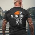 Senior Class Of 2024 Basketball Seniors Back To School Men's Back Print T-shirt Gifts for Old Men