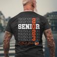 Senior Football Uncle Gift Class Of 2023 - Senior 2023 Mens Back Print T-shirt Gifts for Old Men