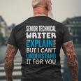 Senior Technical Writer Men's T-shirt Back Print Gifts for Old Men