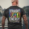 Social Worker Straight Outta Energy Social Worker Tie Dye Mens Back Print T-shirt Gifts for Old Men