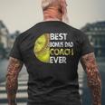 Softball Best Bonus Dad Coach Ever Retro Funny Fathers Day Mens Back Print T-shirt Gifts for Old Men