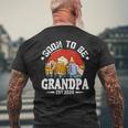 Soon To Be Grandpa 2024 Retro Pregnancy Announcement Dad Men's T-shirt Back Print Gifts for Old Men