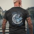 Stay Wild Moon Child-Dragonfly Hippie Gift Mens Back Print T-shirt Gifts for Old Men