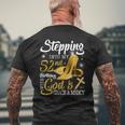 Stepping Into My 52Nd Birthday With Gods Grace And Mercy Men's Back Print T-shirt Gifts for Old Men