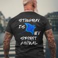 Stingray Is My Spirit Animal Manta Ray Sea Creatures Men's T-shirt Back Print Gifts for Old Men