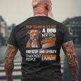 Stop Telling Me Its Just A Dog My Dog Has More Personality Men's T-shirt Back Print Gifts for Old Men