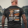 Stop Telling Me Its Just A Dog My Dog Has More Personality Mens Back Print T-shirt Gifts for Old Men