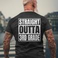Straight Outta 3Rd Grade School Graduation Class Of 2023 Mens Back Print T-shirt Gifts for Old Men
