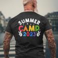 Summer Camp 2023 Vacation Retro Camping Family Cousin Crew Mens Back Print T-shirt Gifts for Old Men