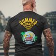 Sweet Summer On Off Timer Free Time Mens Back Print T-shirt Gifts for Old Men