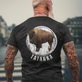Tatanka Buffalo Bison Tatanka Animal Mens Back Print T-shirt Gifts for Old Men