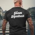Team Meatball Mens Back Print T-shirt Gifts for Old Men