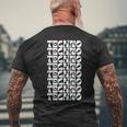 Techno Revolution For Edm Fanatics & Party Enthusiasts Edm Funny Gifts Mens Back Print T-shirt Gifts for Old Men