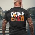 Thanksgiving Cousin Crew Turkey Team Squad Toddler Matching Men's T-shirt Back Print Gifts for Old Men