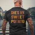 Thanksgiving Matching Couples She's My Sweet Potato I Yam Men's T-shirt Back Print Gifts for Old Men