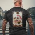 The Reader Tarot Card Witch Vibes Reading Bookworm Bookish Reading Funny Designs Funny Gifts Mens Back Print T-shirt Gifts for Old Men