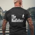The Rodfather For The Avid Angler And Fisherman Mens Back Print T-shirt Gifts for Old Men