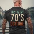 This Is My 70S Costume Groovy Peace Halloween 70S Vintage Designs Funny Gifts Mens Back Print T-shirt Gifts for Old Men