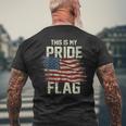 This Is My Pride Flag 4Th Of July Usa Flag Patriotic America Mens Back Print T-shirt Gifts for Old Men