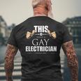 This Is What A Gay Electrician Looks Like Lgbt Pride Mens Back Print T-shirt Gifts for Old Men