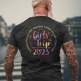 Tie Dye Girls Trip 2023 Trouble When We Are Together Mens Back Print T-shirt Gifts for Old Men