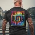 Tie Dye Straight Outta 5Th Grade Graduation Class Of 2023 Mens Back Print T-shirt Gifts for Old Men