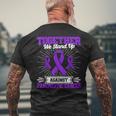 Together We Stand Up Against Pancreatic Cancer Awareness Men's T-shirt Back Print Gifts for Old Men