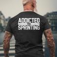 Track And Field Sprinting Sprinters Men's T-shirt Back Print Gifts for Old Men