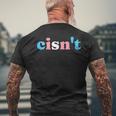 Transgender Pride Cisnt Lgbtq Trans Flag Art Lgbt Ftm Mtf Mens Back Print T-shirt Gifts for Old Men