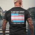 Transgender Support Trans Dad Mom Lgbt Ally Pride Flag For Women Men's Back Print T-shirt Gifts for Old Men