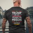Trump 20-24 Years In Prison Lock Him Up Mens Back Print T-shirt Gifts for Old Men