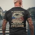 Only Two Defining Forces Have Ever Offered Veteran Men's Back Print T-shirt Gifts for Old Men