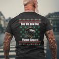 Ugly Christmas Sweater Style Plague Doctor Men's T-shirt Back Print Gifts for Old Men
