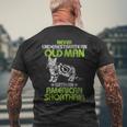 Never Underestimate An Old Man With An American Shorthair Men's T-shirt Back Print Gifts for Old Men