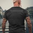 Never Underestimate The Power Of Running To A Runner Men's T-shirt Back Print Gifts for Old Men