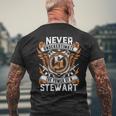 Never Underestimate The Power Of A Stewart Men's T-shirt Back Print Gifts for Old Men