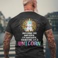 Unicorns Are Awesome Therefore I Am A Unicorn Funny Unicorn Funny Gifts Mens Back Print T-shirt Gifts for Old Men