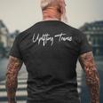 Uplifting Trance Script Men's T-shirt Back Print Gifts for Old Men