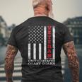 Us Coast Guard Veteran Uscg American Flag GiftVeteran Funny Gifts Mens Back Print T-shirt Gifts for Old Men