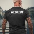Validation Men's T-shirt Back Print Gifts for Old Men