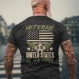 Veteran Vets Us Air Force Veteran Of The United States Us Air Force Veterans Mens Back Print T-shirt Gifts for Old Men