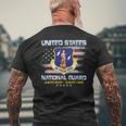 Veteran Vets US National Guard Veteran Always Ready Flag Vintage Mens 181 Veterans Mens Back Print T-shirt Gifts for Old Men