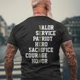 Veterans Day Veterans Thank You For Your Service Men's T-shirt Back Print Gifts for Old Men