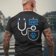 Veterinarian Costume Funny Veterinary Vet Doctor Graphic Mens Back Print T-shirt Gifts for Old Men