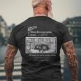 Victorian Library Cat Men's T-shirt Back Print Gifts for Old Men