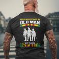 Vietnam Veteran Army Military Fan Memorial Day Veterans Mens Back Print T-shirt Gifts for Old Men