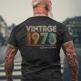 Vintage 1978 Retro Classic Style 45Th Birthday Born In 1978 Men's T-shirt Back Print Gifts for Old Men