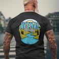 Vintage Avenal California River Valley Souvenir Print Men's T-shirt Back Print Gifts for Old Men