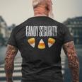 Vintage Candy Security Funny Halloween Candy Corn Gift Halloween Funny Gifts Mens Back Print T-shirt Gifts for Old Men